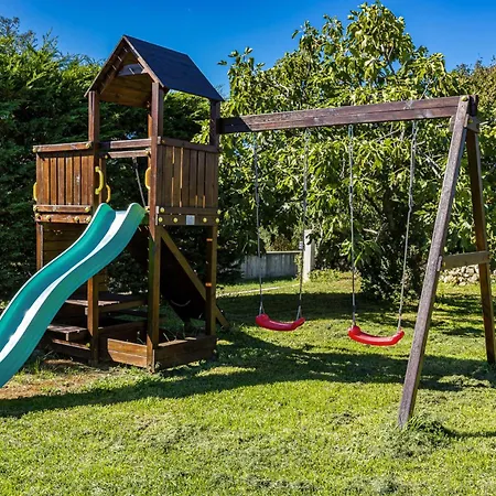Charming Antoana For Families And Kids In Labin - Rabac With Children Playground & Private Pool Villa